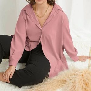 Xl pink button down